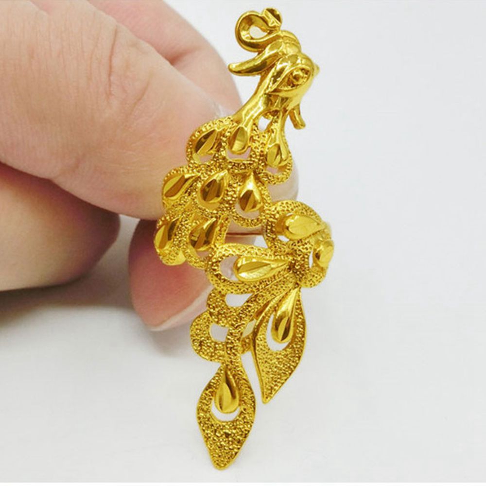 

Phoenix Women Ring 18k Yellow Gold Filled Fashion Unique Girl Lady Jewelry Gift Size Adjust