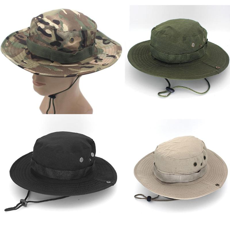 

Berets US GI Military Boonie Bush Jungle Hat Army Combat Polyester Cotton RipstopBerets, Black