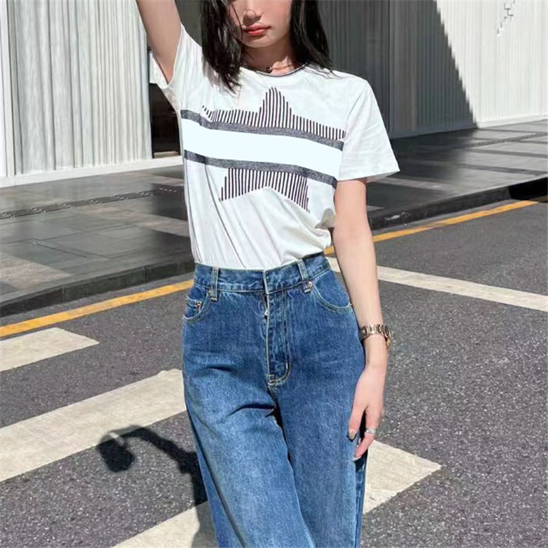 

Letter Print Womens T Shirts Tops Clothing Short Sleeve Breathable Tees Summer Vacation Casual Tshirt For Female, Yellow