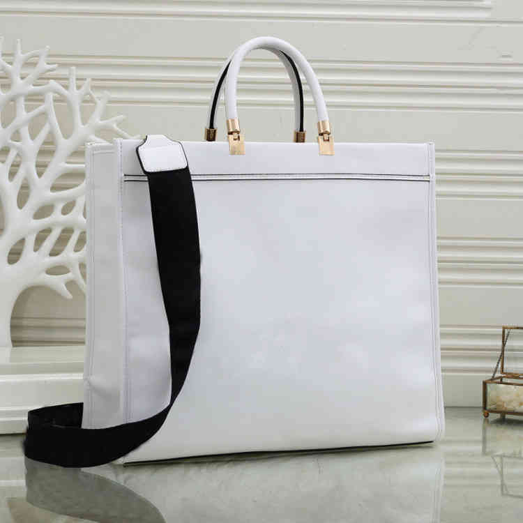 

Purses Outlet Street style large capacity Shopping Messenger Bag women's simple handbag sling one shoulder bag, White