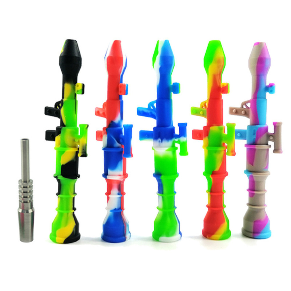 

Machinegun Silicone Nector Collector Smoking Pipe Oil Rg for smoke
