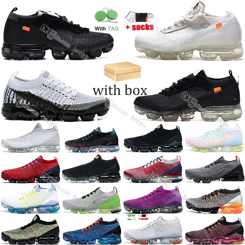 

flyknit men women running shoes plus black atlanta III black tns runner sneakers trainers outdoor sports gs the ten off white max vapormax vapor airmax vapourmax air, Need box