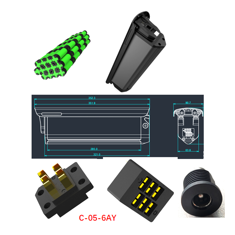 

Cyrusher Kommoda 48V 14Ah 750W Ebike Lithium-ion Battery 48 Volt Aventon Sinch Step-Through Electric Bike Bicycle Li-ion Battery