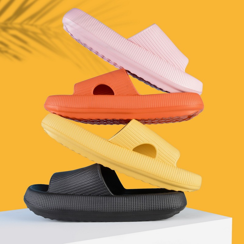 

A001 Slippers Women Summer Shoes Indoor Sandals Slide Soft Non-Slip Bathroom Platform Home Slippers, As photo
