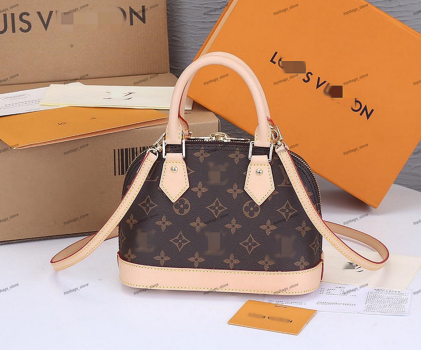 

Lvity Bags Louiseity Viutonity Lvs Louisity Vuttonity CLASSIC FLOWER ALMA BB PM Shell Bag Women Genuine Leather Handbags Embossed Shoulder, Brown flowers(1