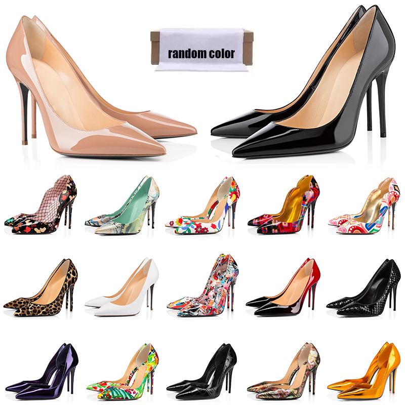 

women luxury dress shoes designer high heels Glitter Rivets triple black nude Pink white purple violet Patent leather suede fashion party wedding shoe, 29-45 triple black