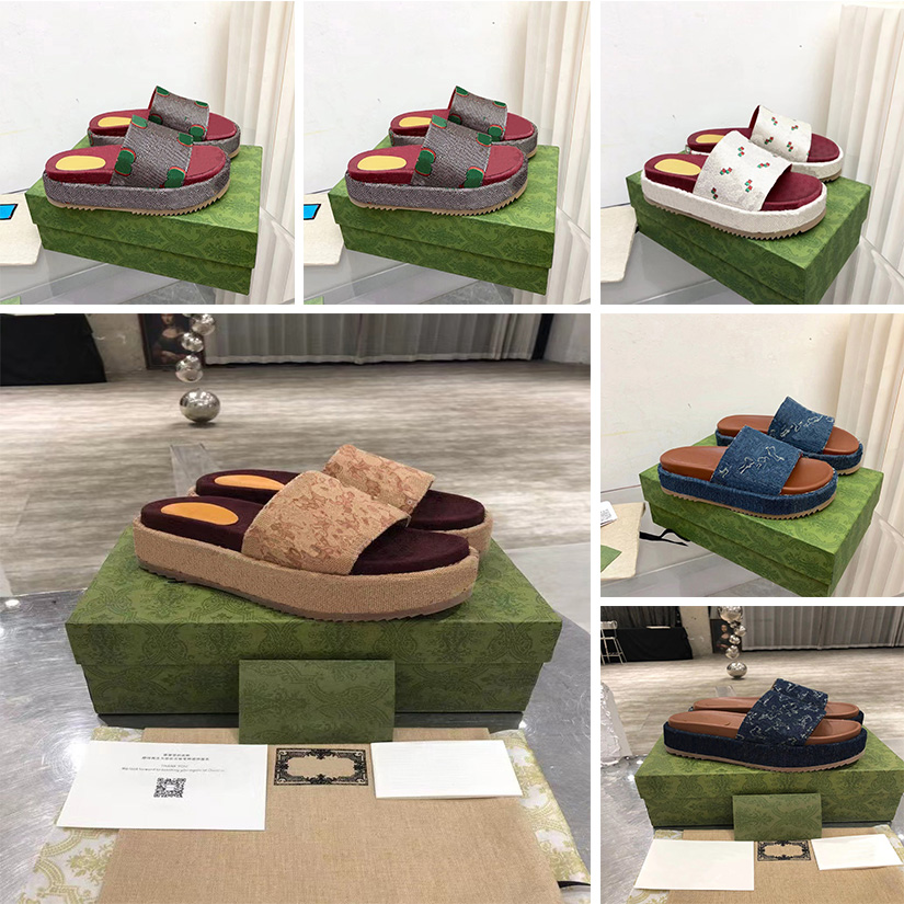 

Sliders Designer Slippers foam runners Shoes Womens Indoor Hotel Novelty Moccasin Straw Classic Luxury Thick Sole Fashion Slippers With Box, #8