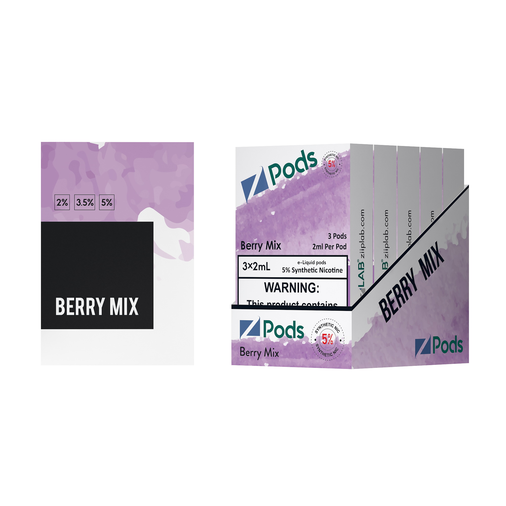 

Ziip Pod E-Cigarette Vape Pod Starter Atomizers Kit