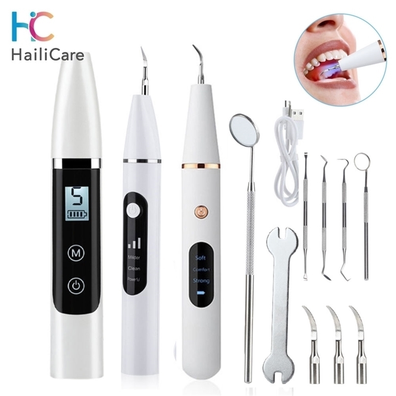 

Visual Ultrasonic Teeth Cleaner Oral Dental Calculus Tartar Remover Plaque Stains Removal Tooth Whitening Cleaning tools 220518