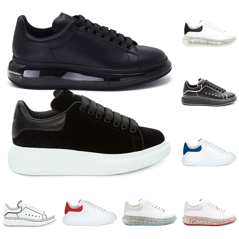 

Fashion Men Shoe Designer Women Leather Lace Up Platform Oversized Sole Sneakers White Black mens womens Luxury suede Casual Shoes 35-46, 18