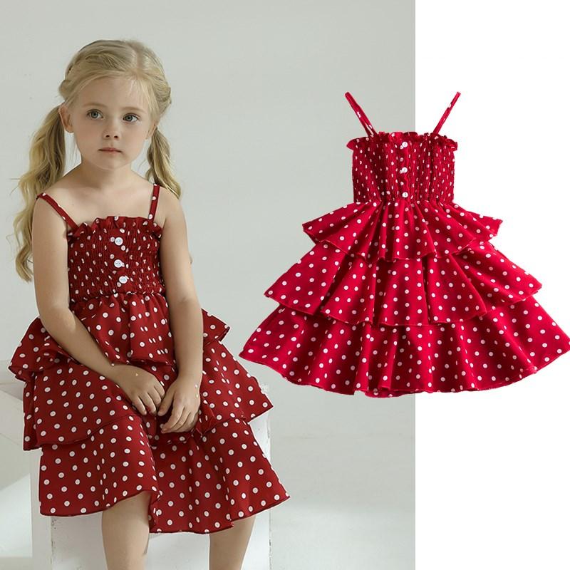 

Girl's Dresses Girls For Kids Merry Christmas Polka Dot Tutu Party Dress 2022 Year Red Baby Clothes Wedding Princess CostumeGirl's, Pink3