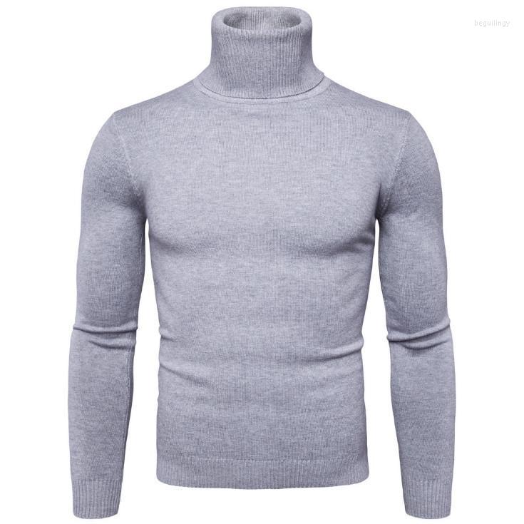 

Men's Sweaters Autumn Turtleneck Men Casual Knitted Pullovers Winter Slim Fit Solid Color Knitwear Fashion Sweater Male Begu22, Black