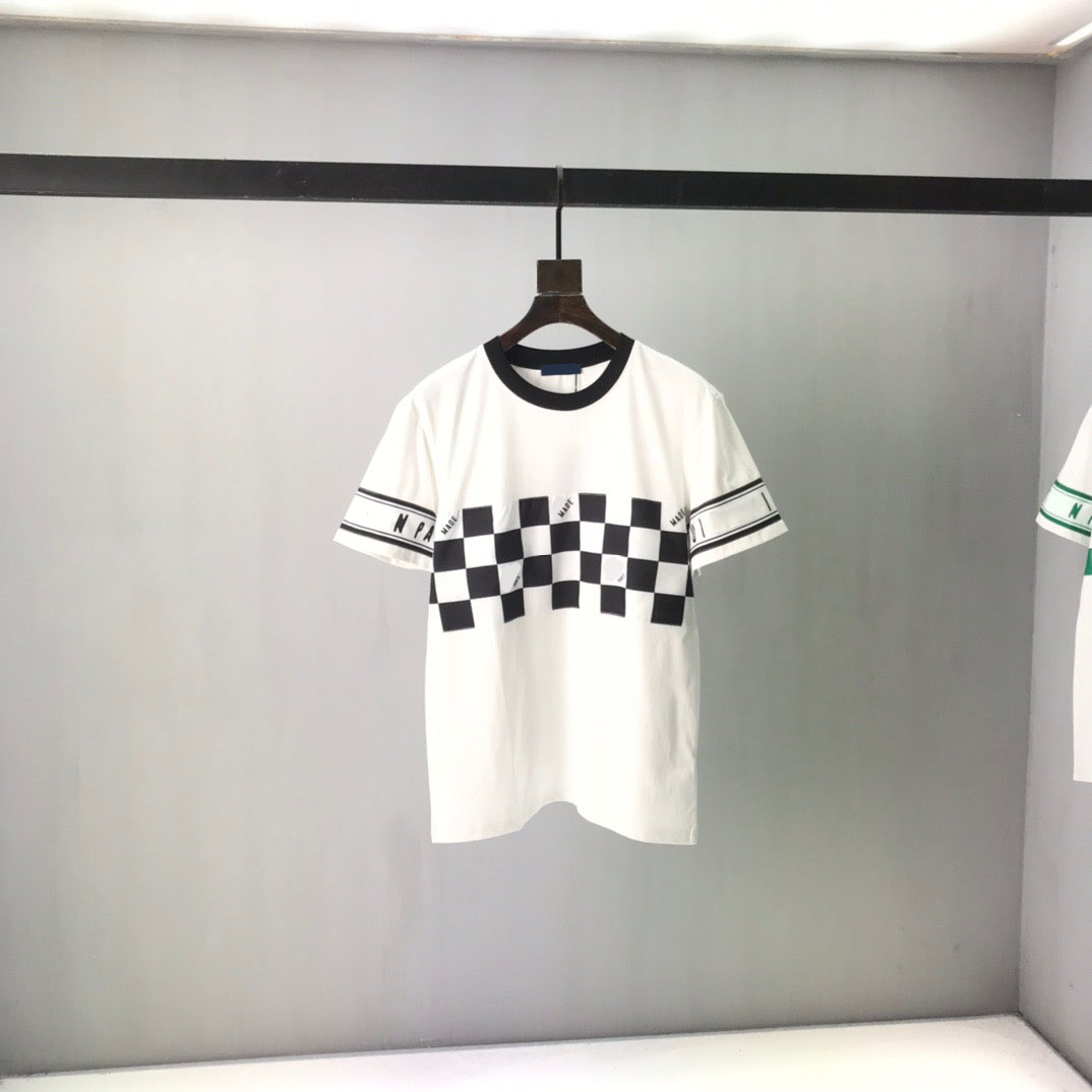 

2021 Men' and women' T-shirt splicing printing short sleeve early spring double strand fine cotton fabric digital printing process egcn5sfdc