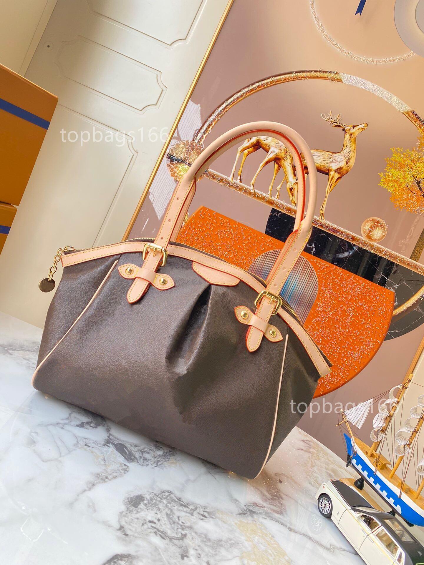 

2023 New bowling bag fashion High capacity Shopping Bag classic shoulder bags clutch handbag luxury designer bag leather messenger crossbody, Brown
