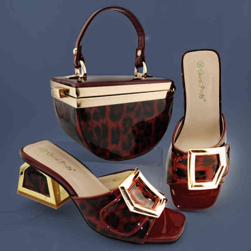 

Dress Shoes Patent Leather Ladies and Bag for Party Fashion Women s Pu Lining Material Casual Collocation 220722, Royal blue