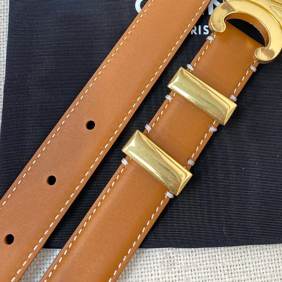 

CELLNE girl girdle leather Calfskin belt ladies belt width 25MM lady wastband official high end replica TOP waistband soft and comfortable woman exquisite gift 0013, With box