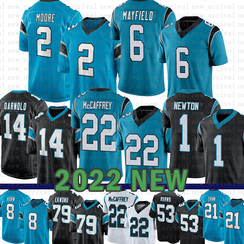 

DJ Moore Christian McCaffrey Football Jersey 6 Baker Mayfield Cam Newton Sam Darnold Ikem Ekwonu Jaycee Horn Jeremy Chinn Tecklenburg Marshall Jr. PJ Walker Sam Mills, 2021 women(size:s-xxl)-hei b