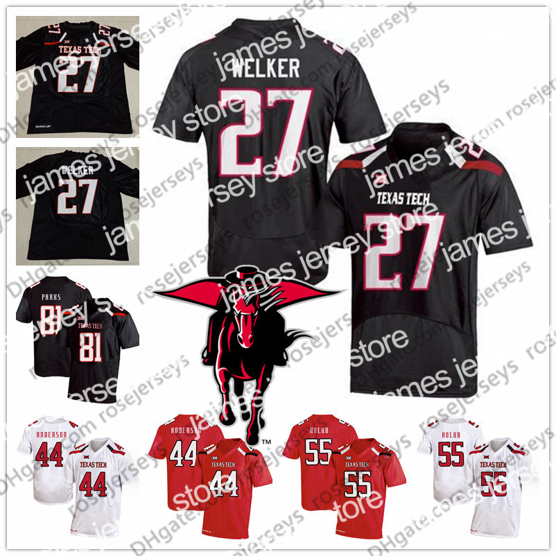 

NCAA Jersey NCAA Texas Tech # 21 Deandre Washington 27 Wes Welker 44 Donny Anderson 55 EJ Holub 81 Dave Parks Retro Ttu College Football Jersey, Black