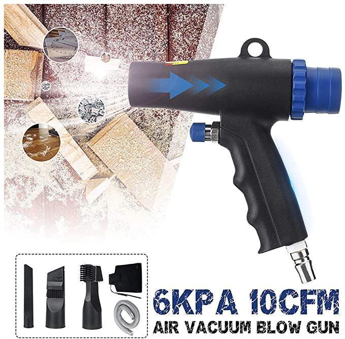 

Pneumatic Tools In 1 Blowing Vacuum Cleaner Air Blow Gun Dust Suction Kit Duster Energy-saving Cleaning ToolsPneumatic