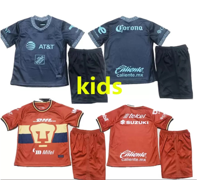 

kids 22 23 MEXICO CLUb America UNAM América Cougar Soccer Jersey 2022 2023 Malcorra MORA Iturbe LIGA MX football shirts F. VINAS HENRY RODRIGUEZ GIOVAN