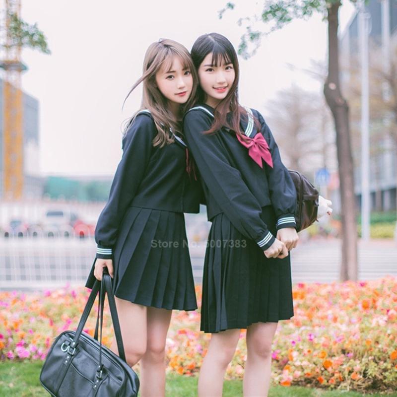 

Clothing Sets Japanese Style Sailor Uniform JK Lolita Full Sleeve High School Korean Fashion Party Cosplay Halloween StudentClothing