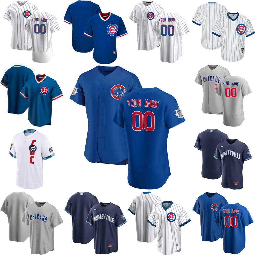 

Baseball Jerseys Custom Jersey Mens women Youth Chicago''Cubs''14 Ernie Banks 49 Jake''Arrieta 23 Ryne Sandberg 13 David Bote Baseball Jerseys, Color