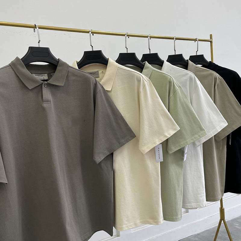 

Men Women polo T Shirt TopQuality 21ss Designer Chest Silicone Letters Short Sleeve High Street Loose Oversize Casual 100% Pure Cotton couple models, Gray