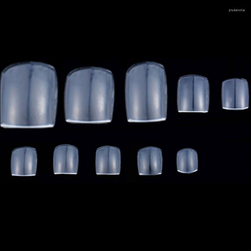

False Nails White Natural Clear Plastic Fake With Glue Full Nail Tips Artificial Stiletto Toe Art Prud22