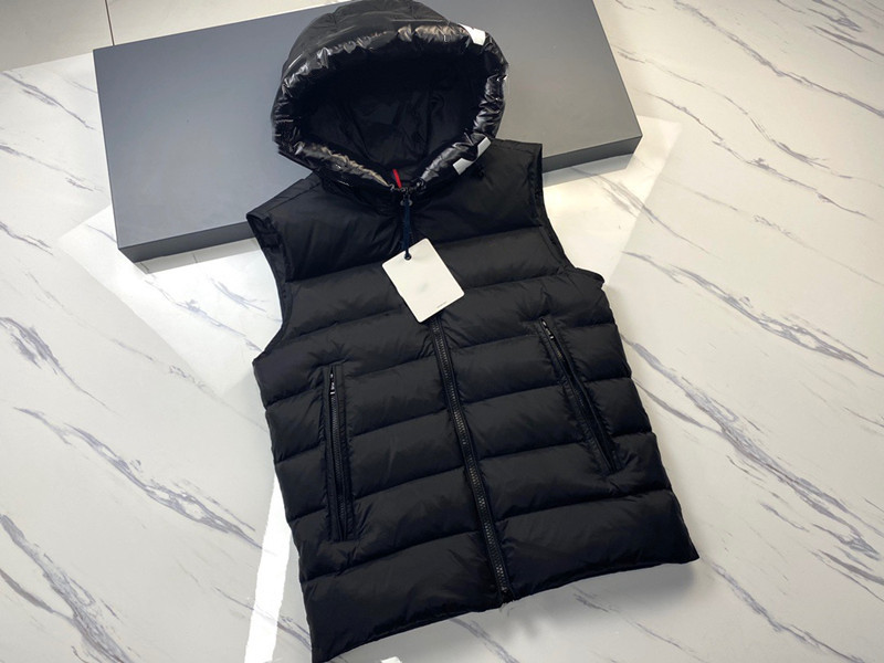 

Men Puffer Vest New Winter Casual Sleeveless Thick Clothing Warm Down Duck Waistcoat Male Outdoor Puffer Jacket Fashion Classic Outerwear Black -XXL, Freight difference