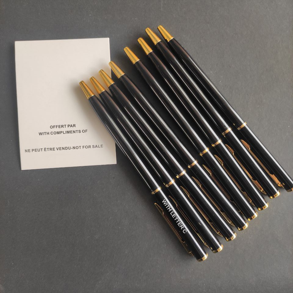 

Classic metal laser letters ballpoint pen letters fashion c souvenir collection stationery for office