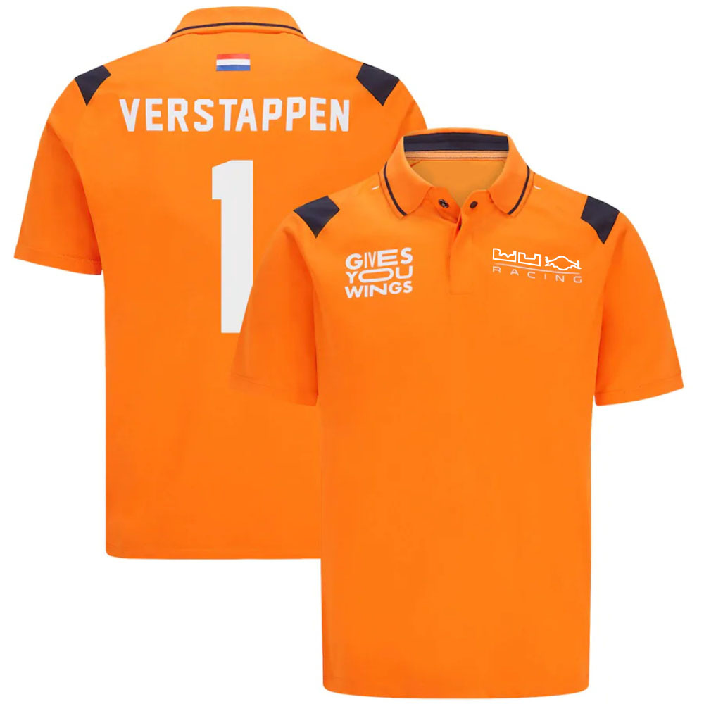 2022F1 Jersey Racing costume maillot à manches courtes Formula One Team Polo Verstappen Fan Modèles personnalisés Le même paragraphe