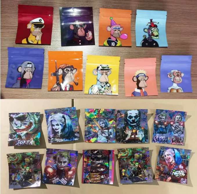

Empty Packaging Bags 1 Gram Set Small Mylar Bag 1g Package Packing Baggies Zipper Resealable 7x9cm 70x90mm