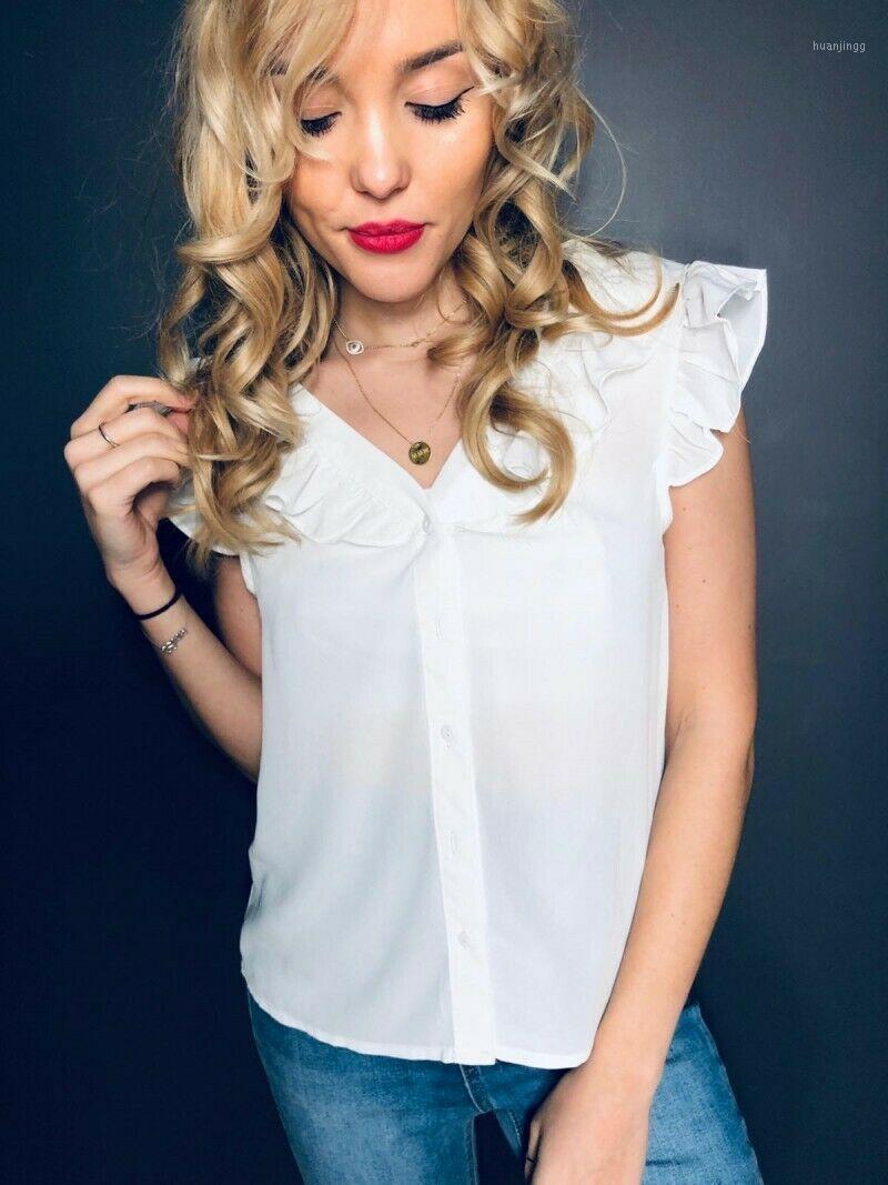 

Womens Lace Vest Top Ladies Sleeveless Chiffon Shirts Deep V-Neck Plain Casual Blouse Tops Autumn Blusa Feminina Women' Blouses, As pic