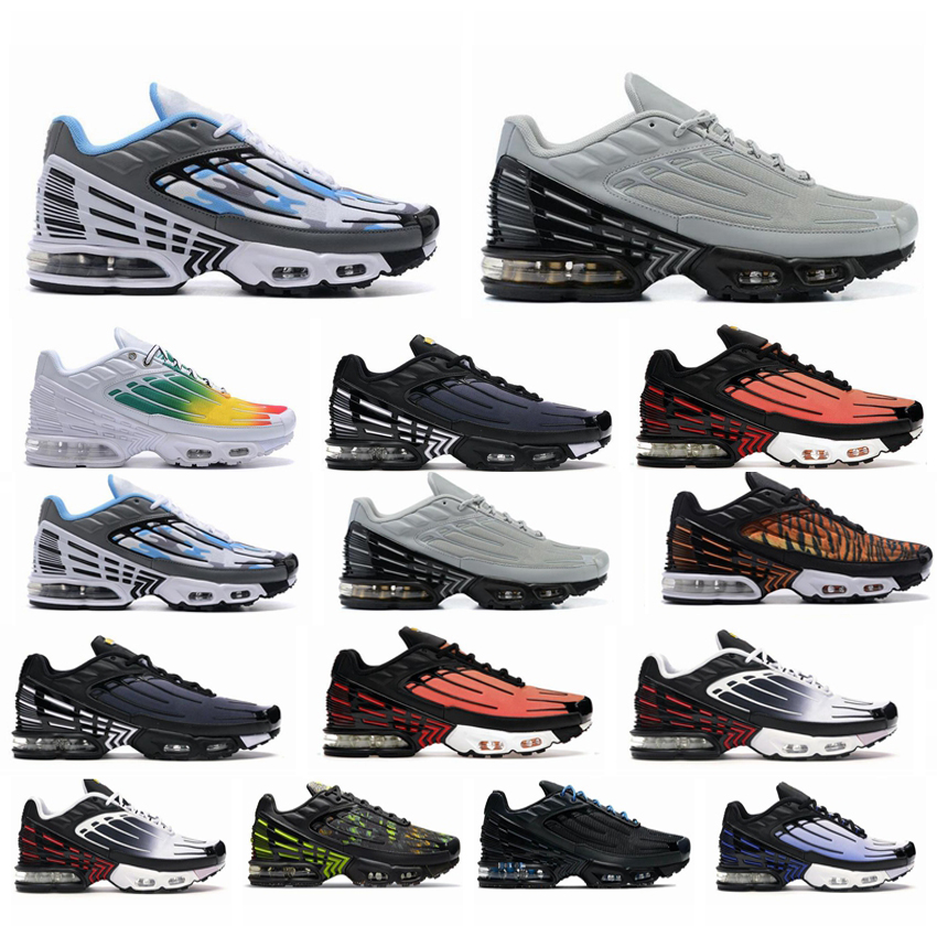 

2022 New tn plus sneaker luxury designer shoes men running shoes Triple Black White Sky Hyper Blue Smoke mens trainers outdoor sneakers with box, Color:6