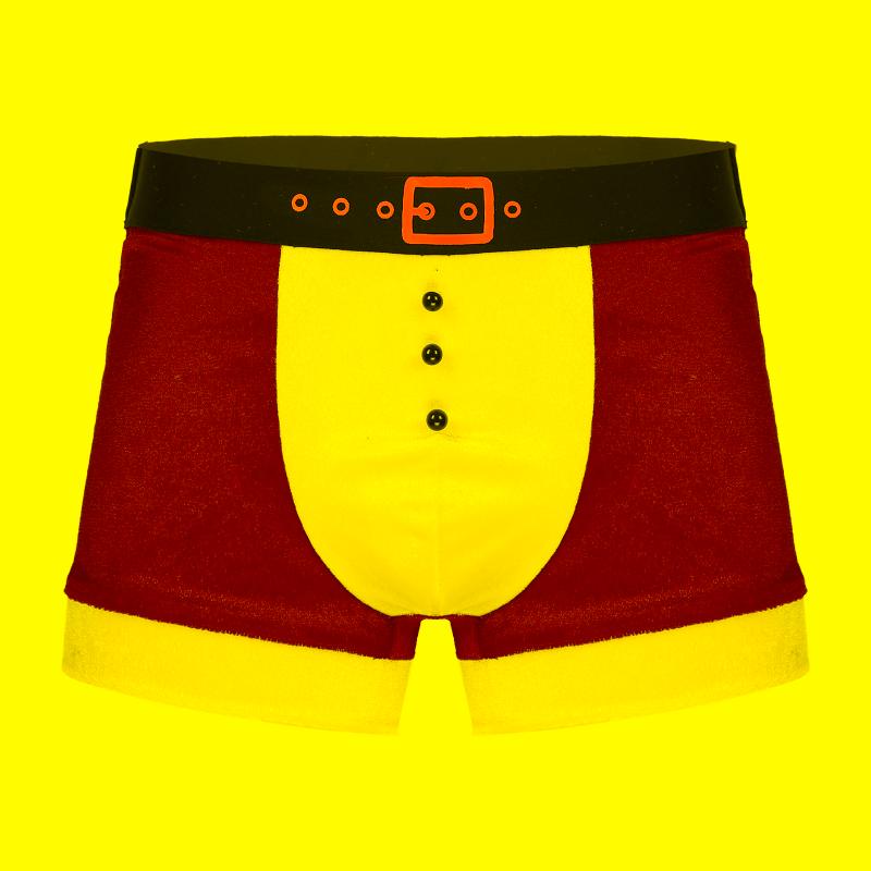 

Underpants Gay Men Panties Underwear Low Waist Christmas Briefs Velvet Boxers Sissy Lingerie Boxer Bulge Pouch ShortsUnderpants, Red