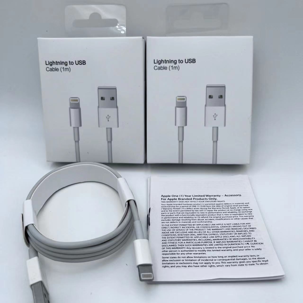 

For apple iphone cables 100pcs/lot 7 generation Original OEM quality 1m 3ft 2m 6af USB Data Sync Charge phone Cable With retail package san2020, White
