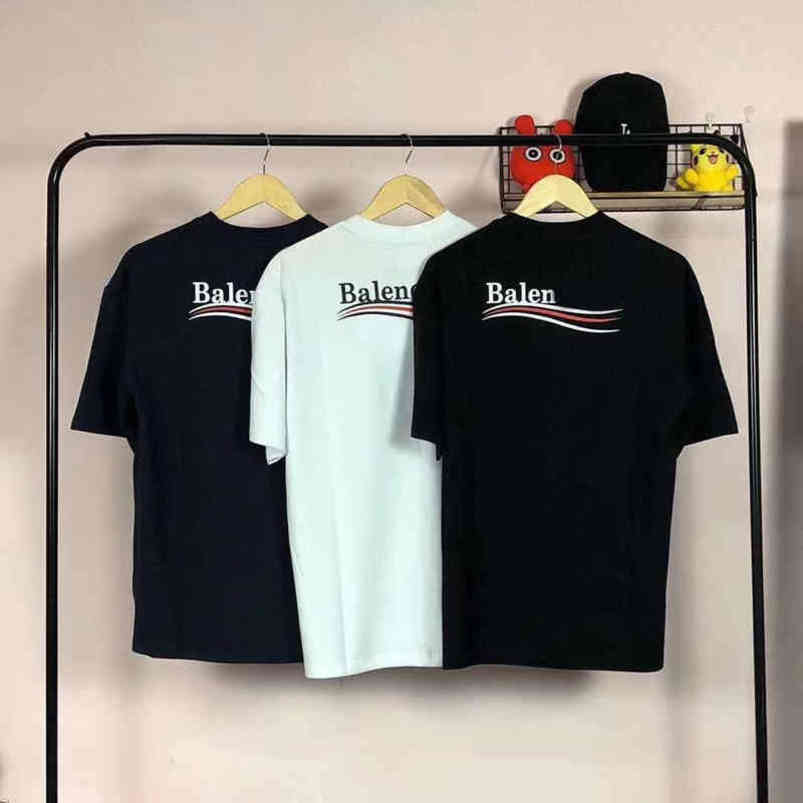 

22SS Designer Balenciga Balanciagas High quality Cola short sleeve men' and women' casual T-shirt couple student half sleeve 4xl/5xl/6xl, No sale