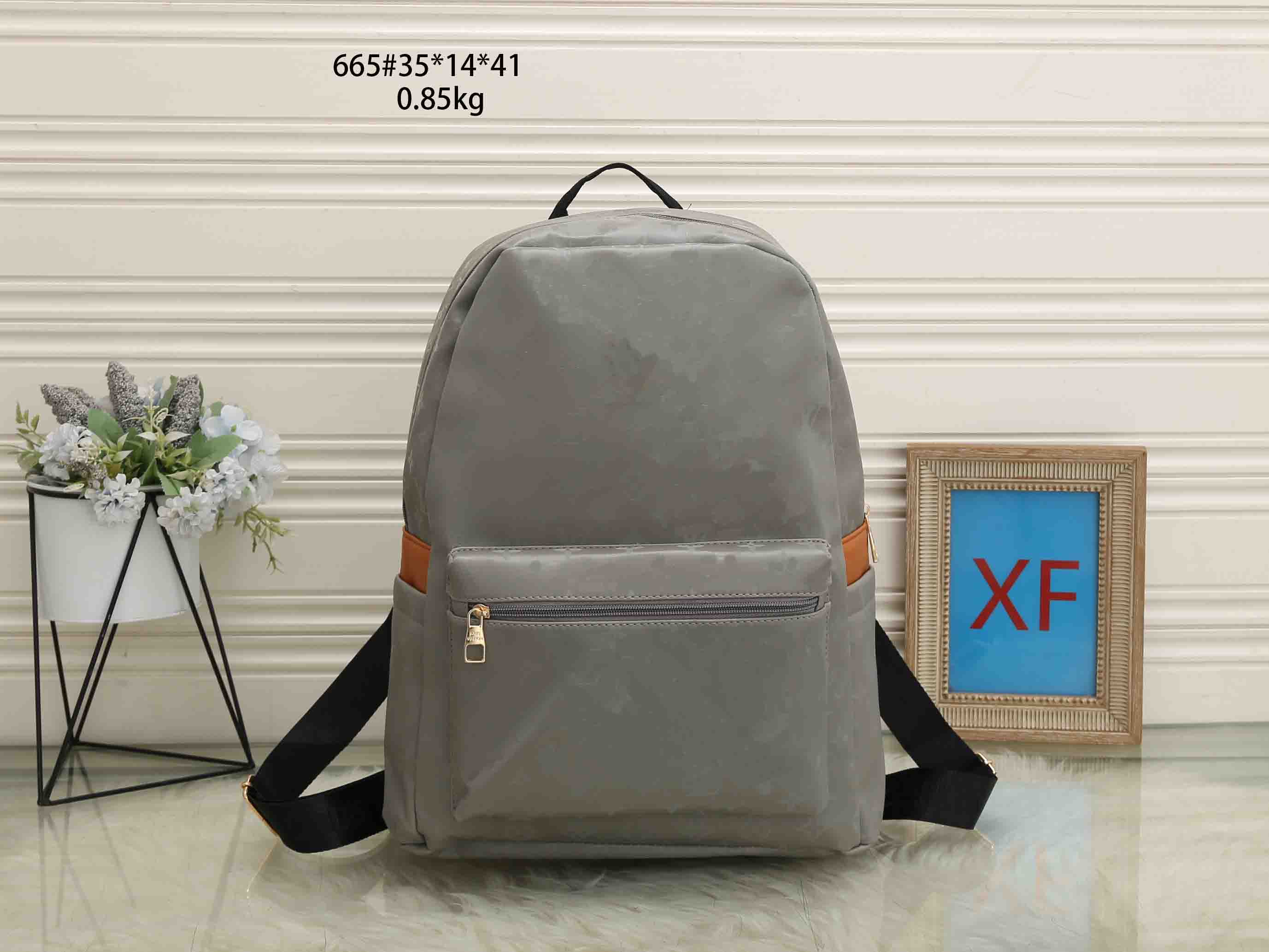 

Women Men Backpack Handbag School Bags High Quality Fashion Embossing PU Leather Crossbody Lady Travel Outdoor Bag #665, Extra freight