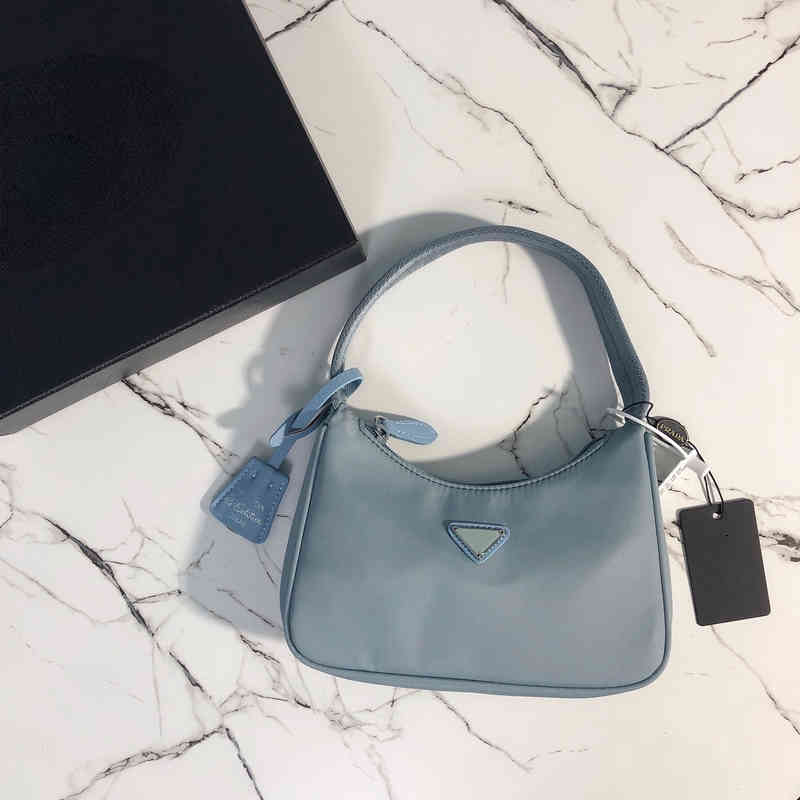 

Fashion 2022 Designer Luxury Shoulder Bag Nylon Cloth Handbags Women Bags Y220404, Blue