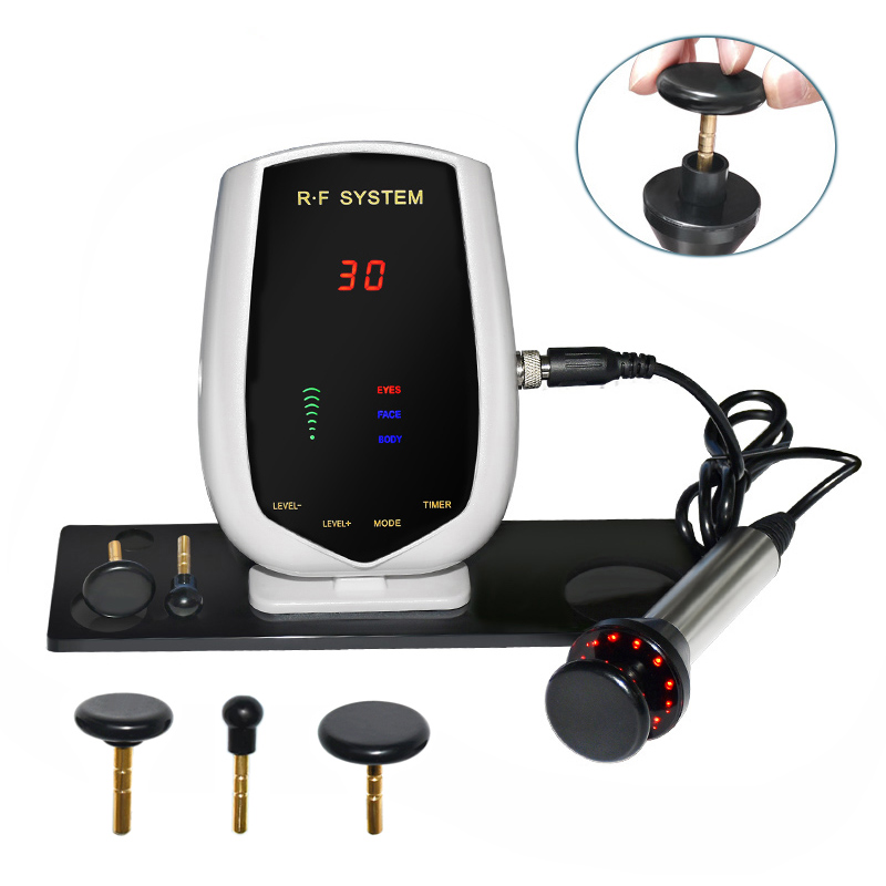 

Dropshipping Beauty Salon 448Khz Radio Frequency Face Lift Facial RF Wrinkle Remover Device With Led Light Therapy 3 In 1