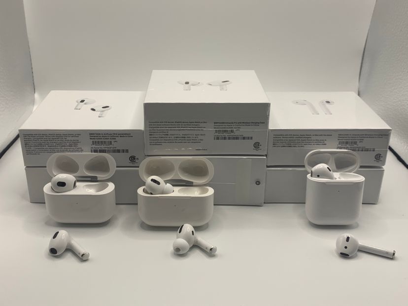 

Top QUALITY New Airpods 3 Airpods Pro Air Pods 1 2 Headphone Accessories Pop up Wireless Earphone fidget Soft Silicone Case airpod 2 3 Headphones Cover with Strap, White