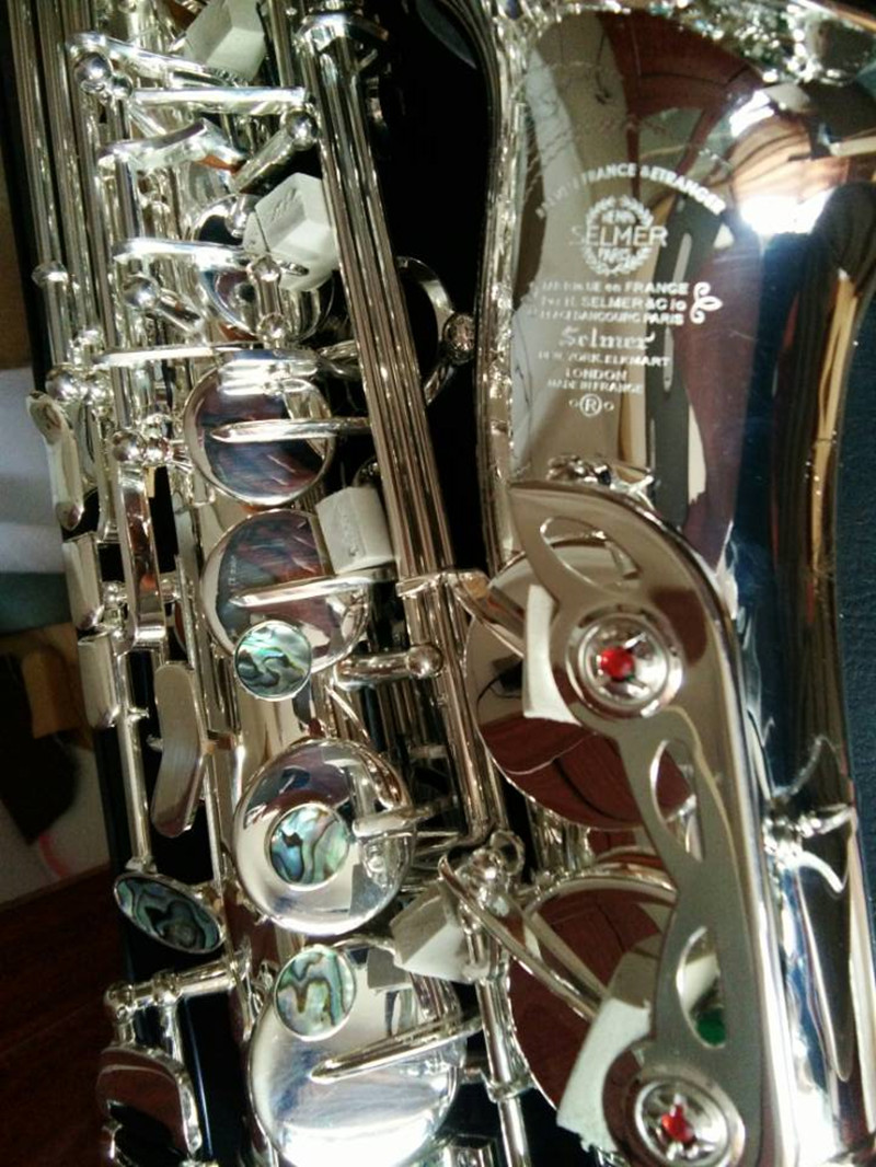 

2022 New Mark VI Alto Saxophone Silver Plated E Flat Brand Professional Musical Instrument Sax With Case Brass mouthpiece Reed shipment