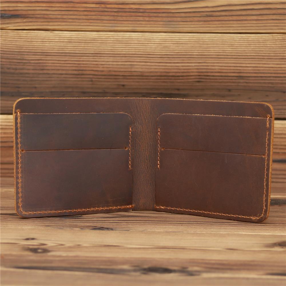 

Crazy Horse Genuine Leather Men Wallet Vintage Clutch Money Purse Credit Card Holder Fashion, Color3