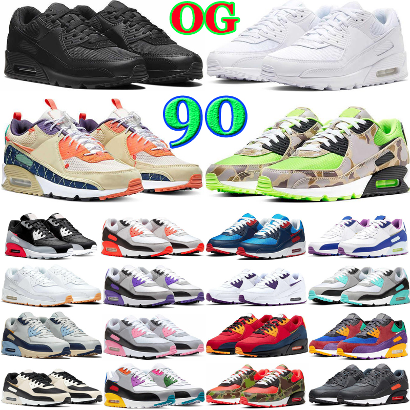 

air sneakers max 90 running shoes for men triple black white gum unc cny usa rose pink cool grey camowabb midnight blue 90s breath trainers, Mahogany