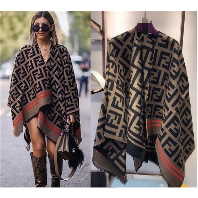 

Scarves New fashion goods FF letter split female autumn and Winter Scarf Shawl n