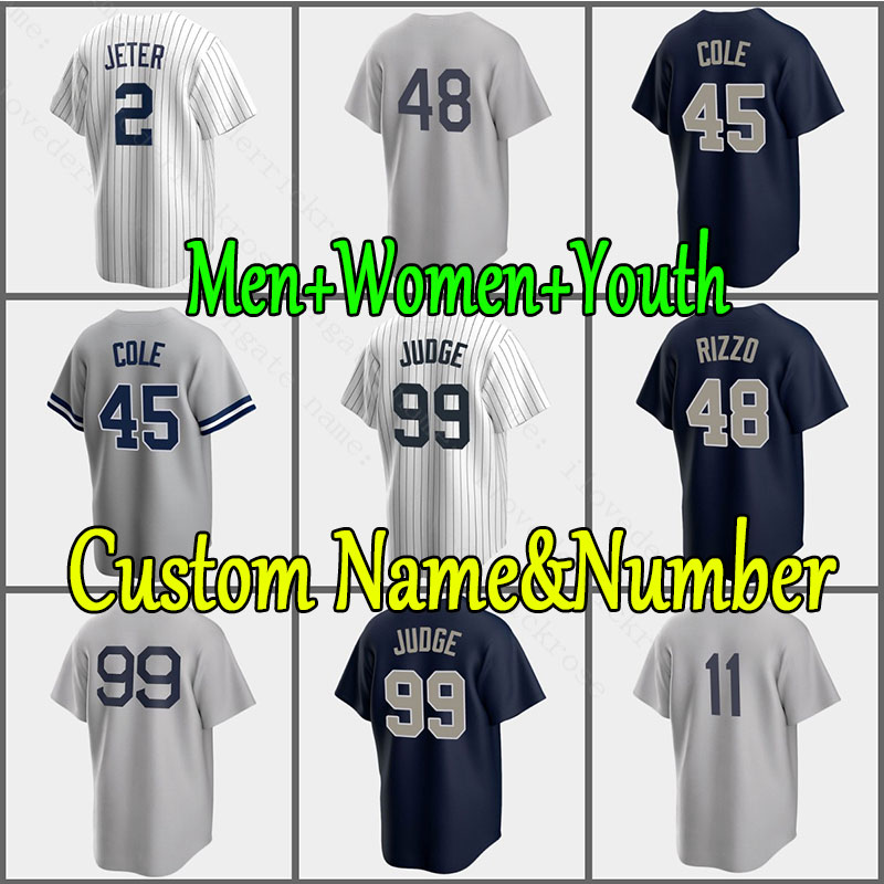 

Mens Derek Jeter DJ LeMahieu Aaron Judge Baseball Jerseys Mariano Rivera Babe Ruth YAnKee Bernie Williams Men Women Youth kids Custom jersey, As shown