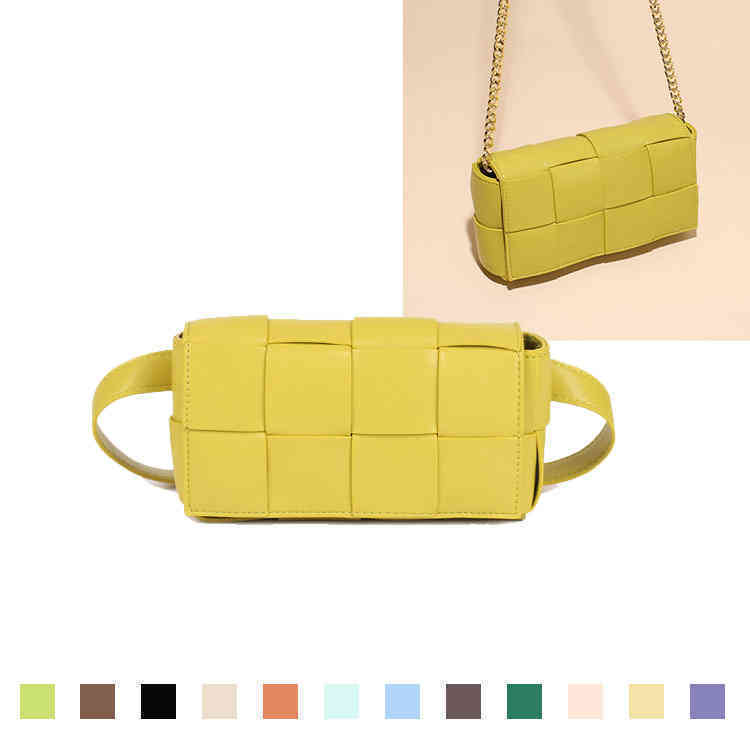 

woven Handbag Bottegas waist Venetas chest chain men's and women's small Avocado Green bag Single Shoulder Messenger Bag7 VQ6V, Caramel (brown)