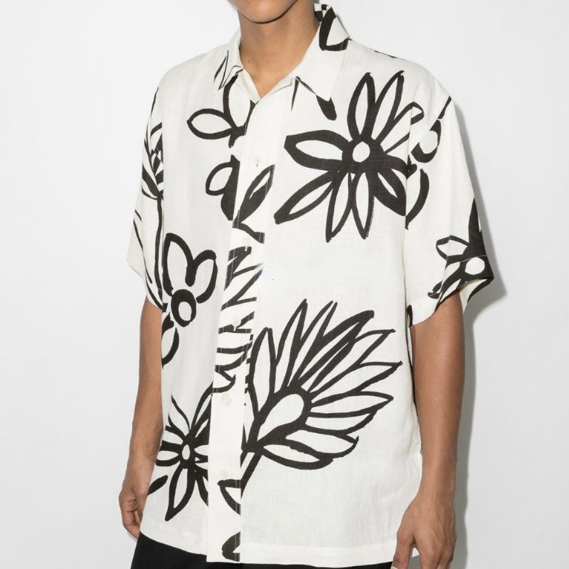 

Designer Casual Shirt Shorts Jacque Vintage Short Sleeve Shirts Pants Floral Graffiti Tops Loose Jackets Men' and Women' Clothing