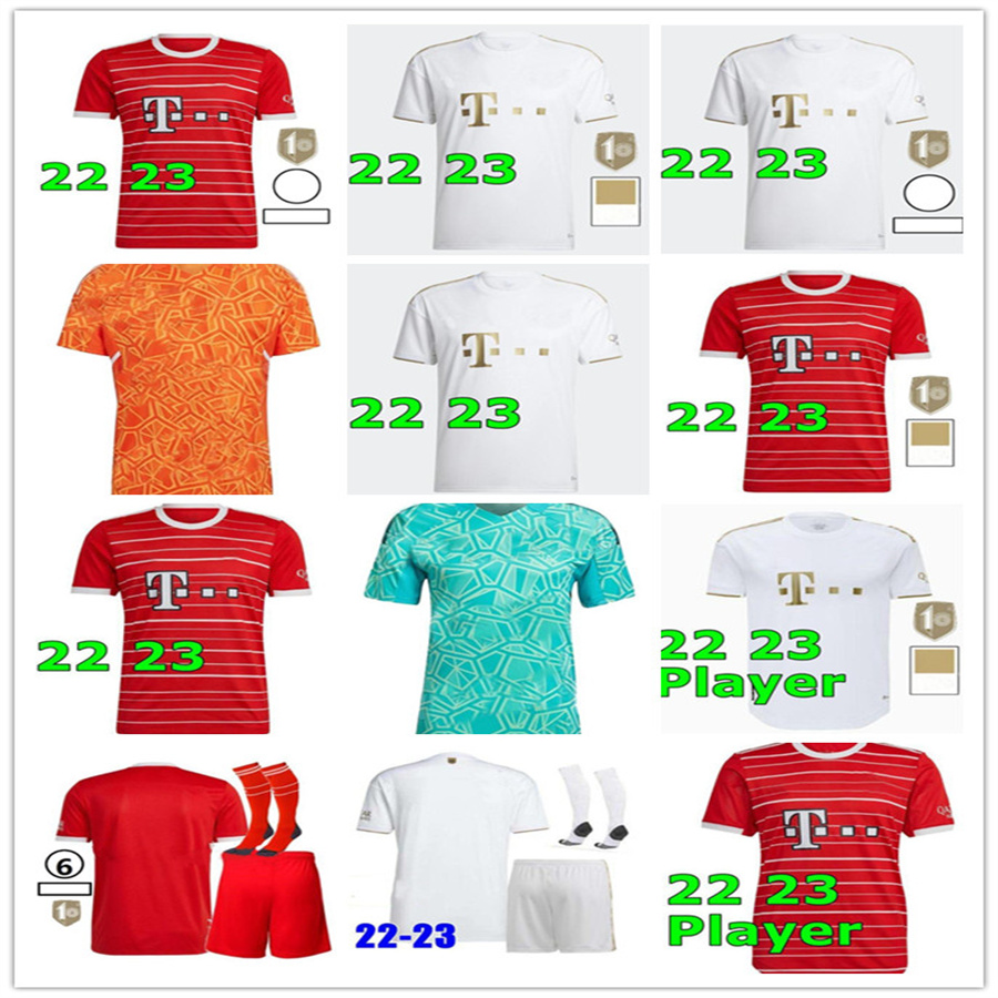 

BayernS munich soccer jerseys 22 23 LEWANDOWSKI BAYERN MUNICH SANE KIMMICH MANE COMAN MULLER DAVIES Player & Fan Version football Men AND Kids kit 2022 2023 thailand, Grey