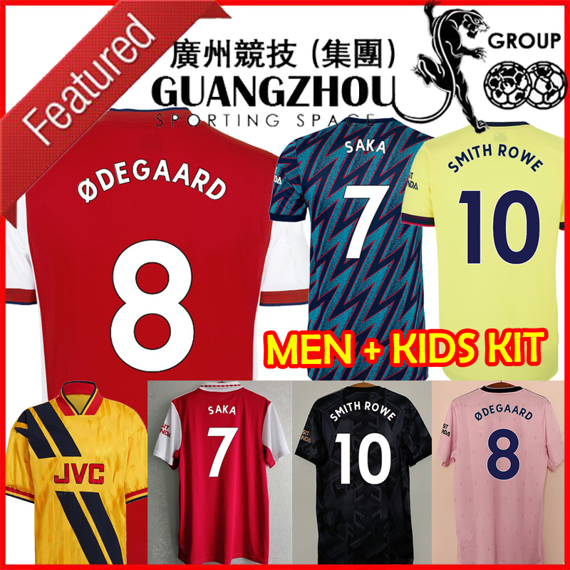 

2021 2022 SAKA WHITE SMITH ROWE Soccer Jersey 21 22 Football Shirt Kids Kit Set ODEGAARD MARTINELLI PEPE THOMAS TIERNEY TAVARES SAMBI Player Version 22 23 Home Away 3rd, Away league patch